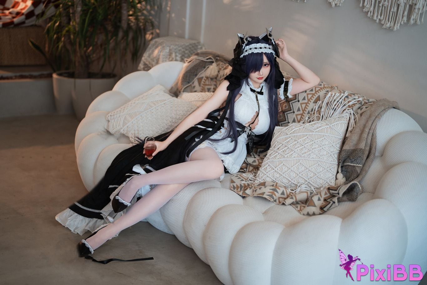 Cosplay Bread Fairy Azur Blue Route August Maid PixiBB.COM 009