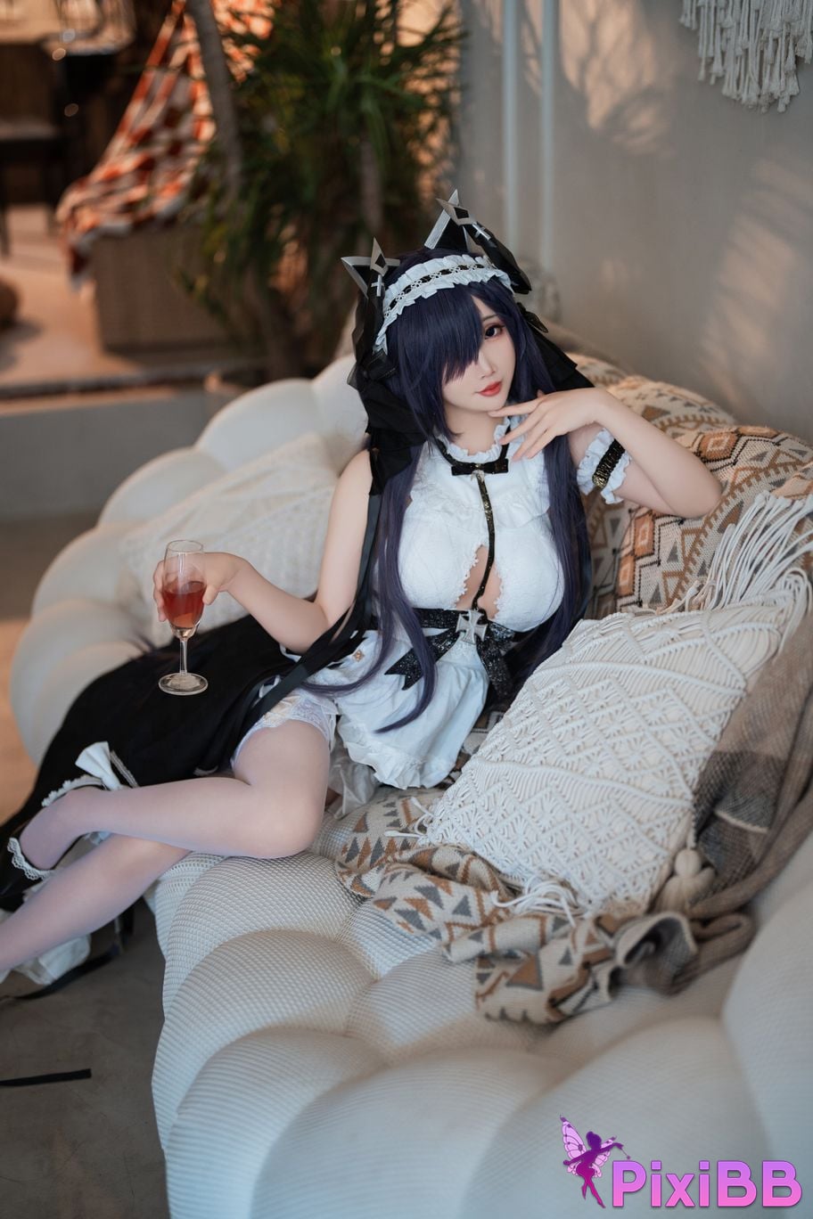 Cosplay Bread Fairy Azur Blue Route August Maid PixiBB.COM 010