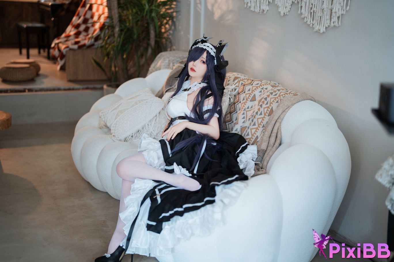 Cosplay Bread Fairy Azur Blue Route August Maid PixiBB.COM 015