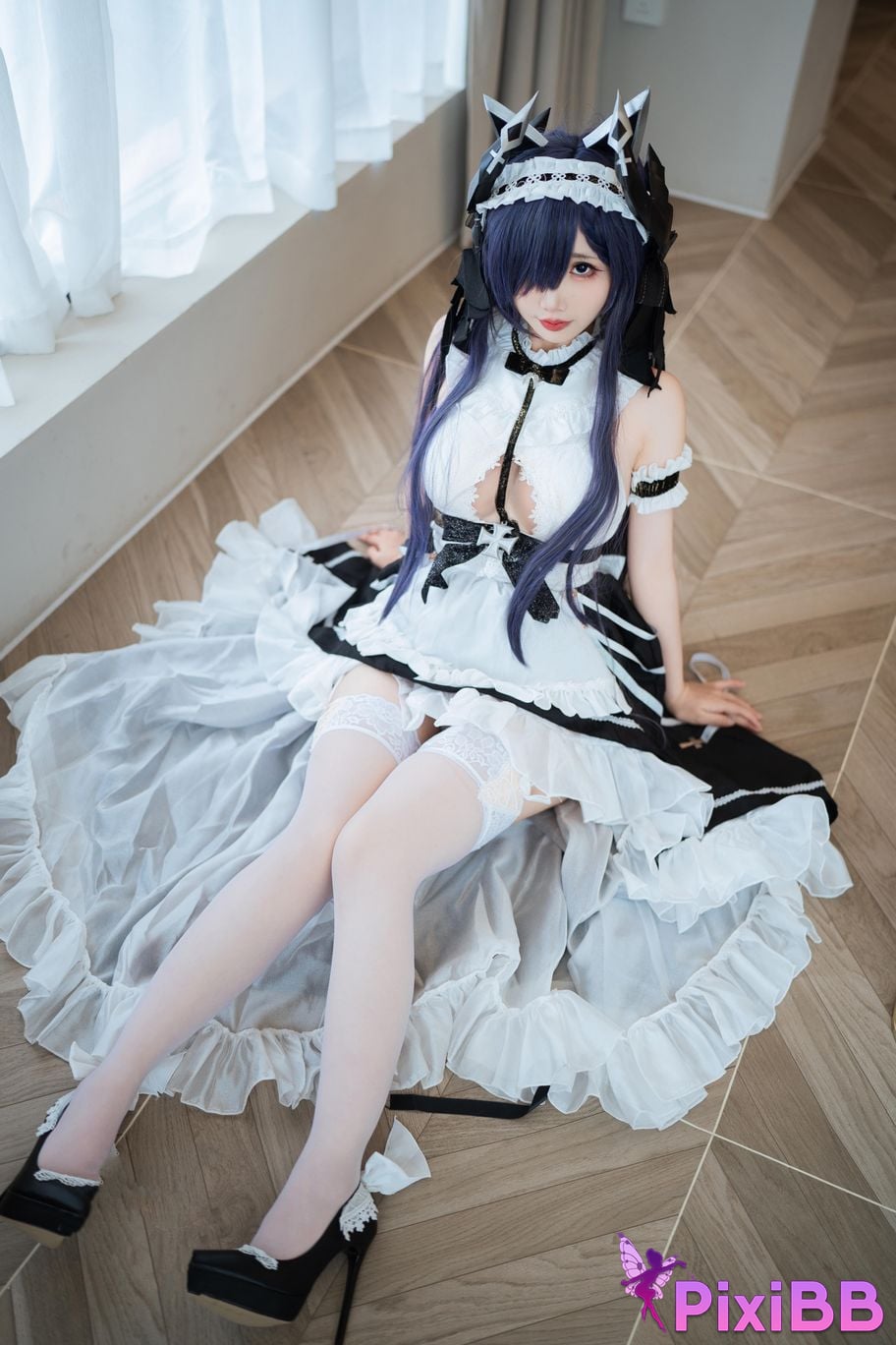 Cosplay Bread Fairy Azur Blue Route August Maid PixiBB.COM 022