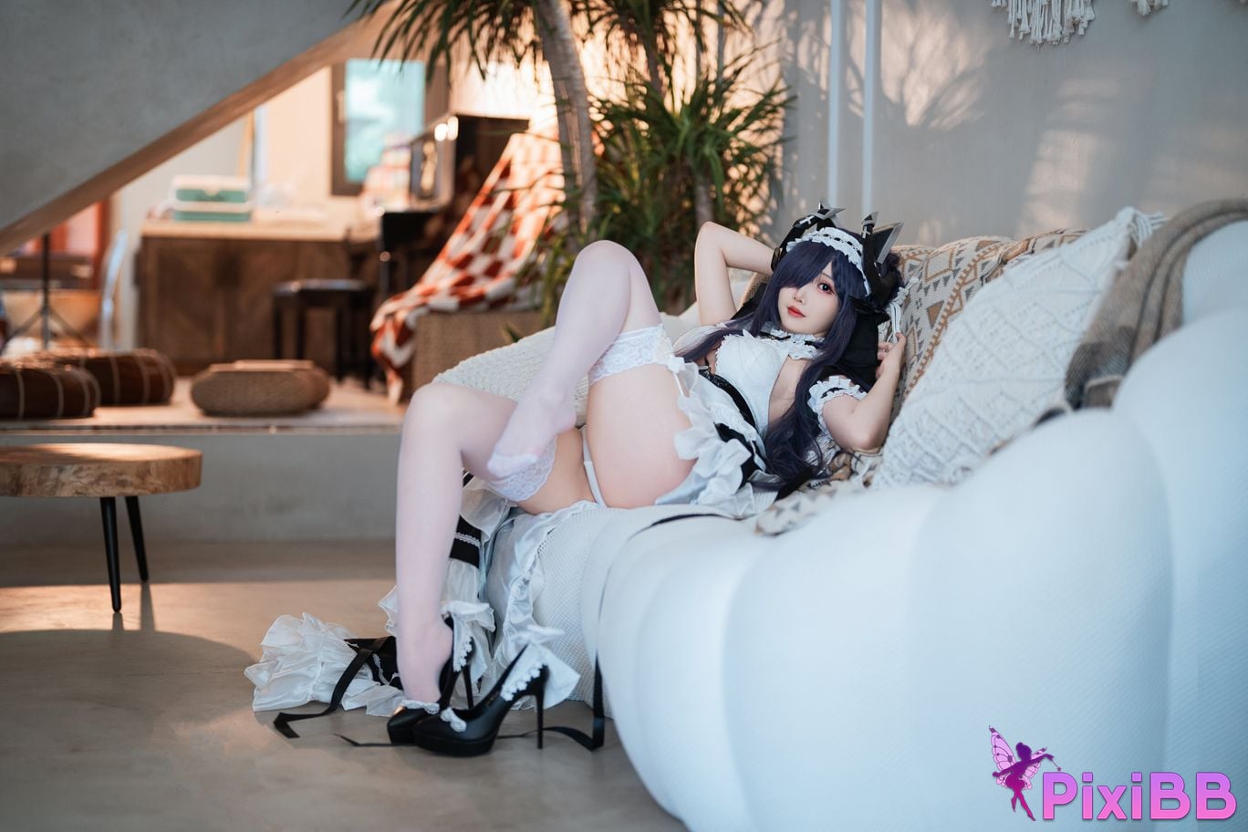 Cosplay Bread Fairy Azur Blue Route August Maid PixiBB.COM 041