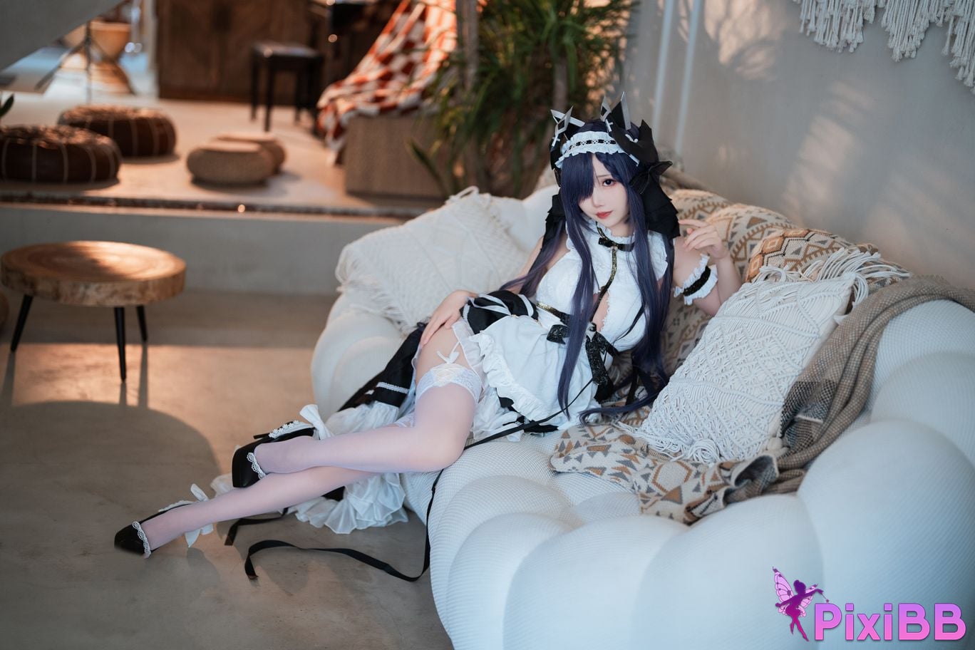 Cosplay Bread Fairy Azur Blue Route August Maid PixiBB.COM 043