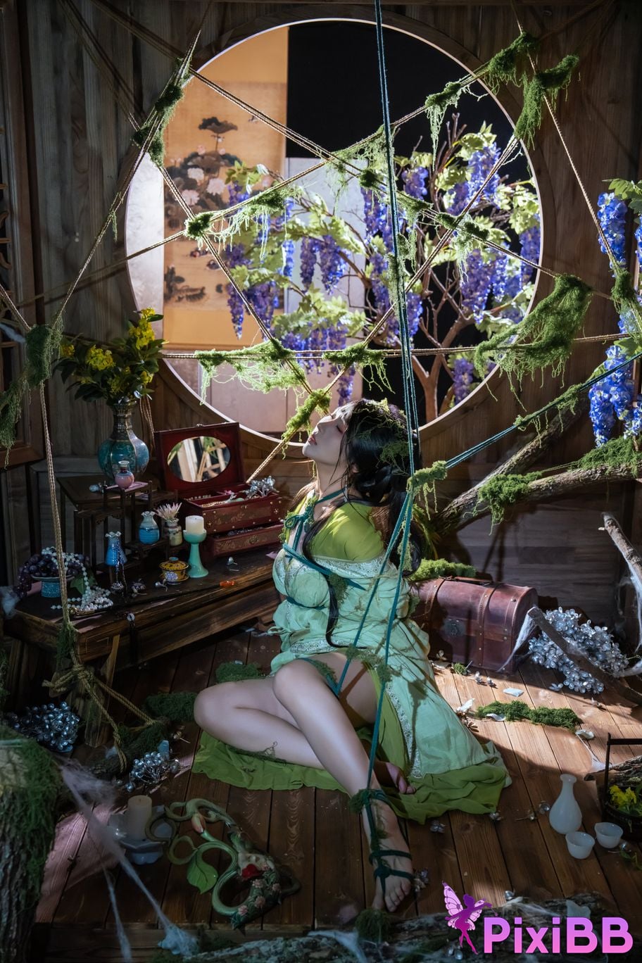 Cosplayer Yunxixi Yunx1x1 Milk peach moss bound PixiBB.COM 001