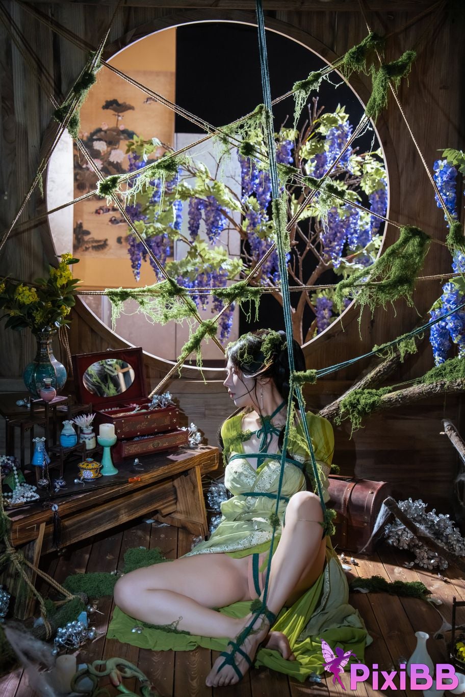 Cosplayer Yunxixi Yunx1x1 Milk peach moss bound PixiBB.COM 005