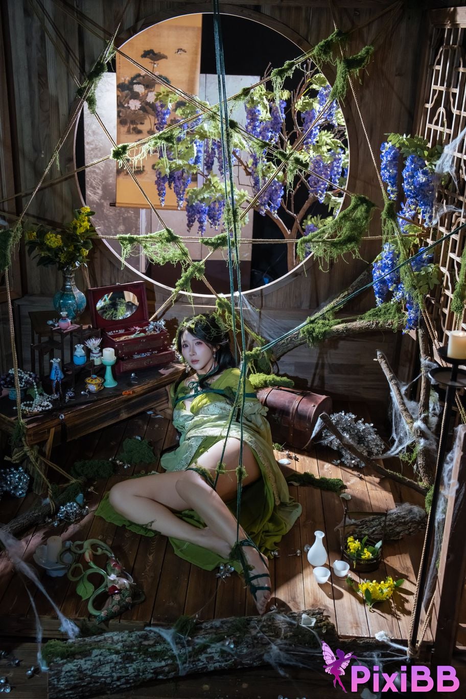 Cosplayer Yunxixi Yunx1x1 Milk peach moss bound PixiBB.COM 008