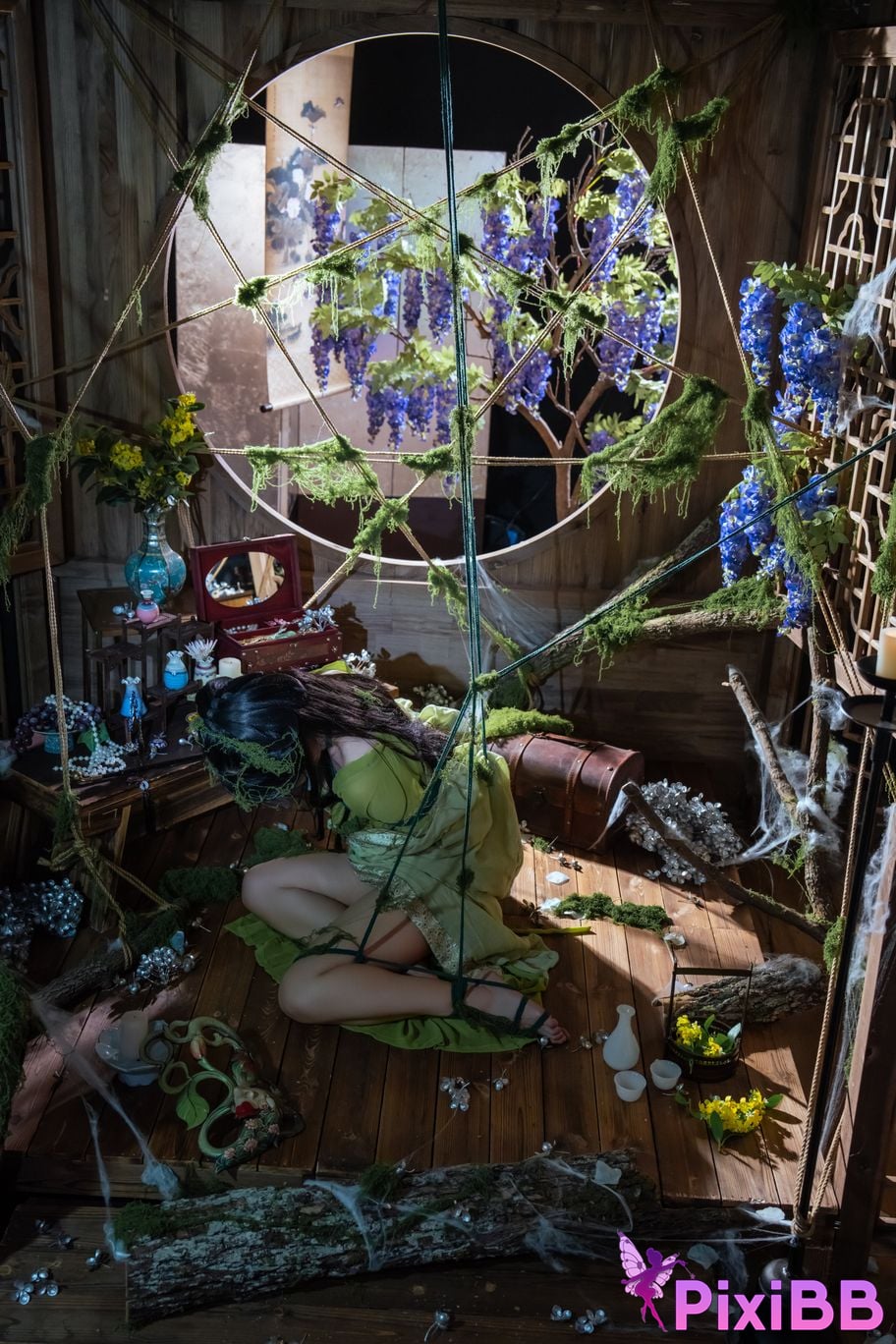 Cosplayer Yunxixi Yunx1x1 Milk peach moss bound PixiBB.COM 012