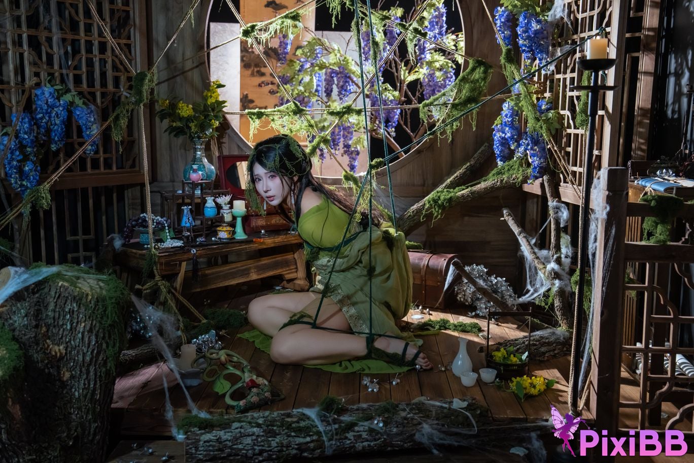 Cosplayer Yunxixi Yunx1x1 Milk peach moss bound PixiBB.COM 013