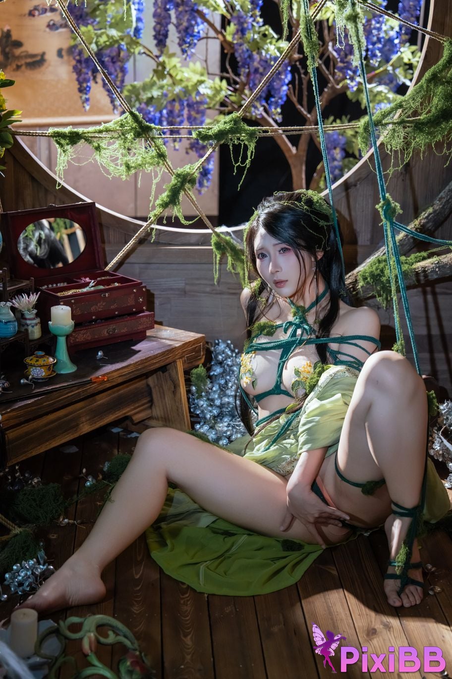 Cosplayer Yunxixi Yunx1x1 Milk peach moss bound PixiBB.COM 031