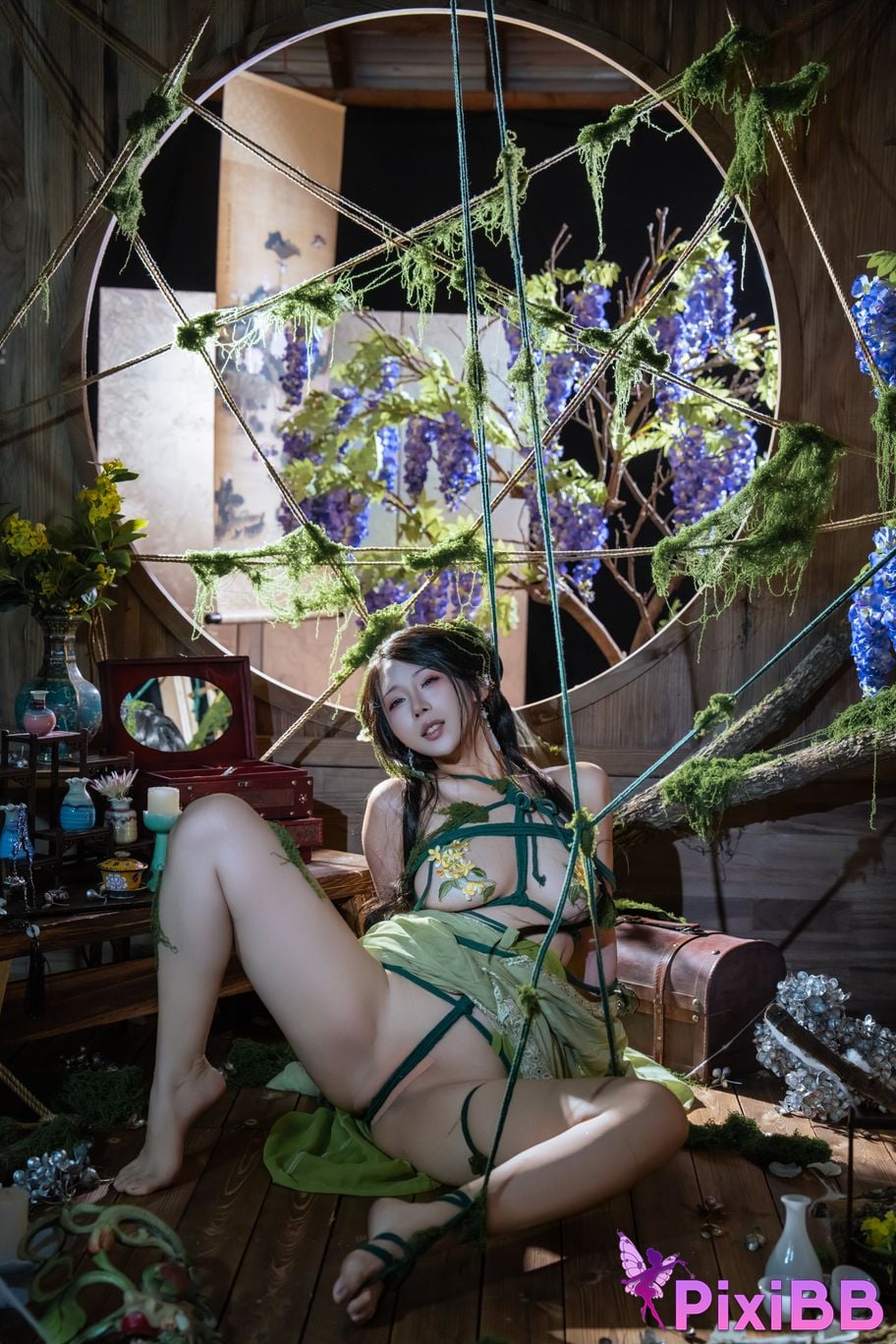 Cosplayer Yunxixi Yunx1x1 Milk peach moss bound PixiBB.COM 036