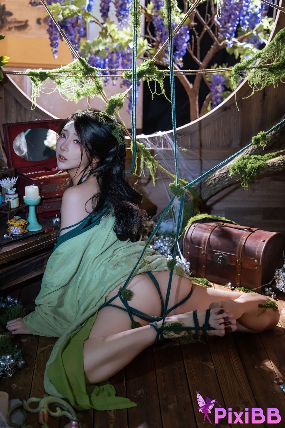 Cosplayer Yunxixi Yunx1x1 Milk peach moss bound PixiBB.COM 043