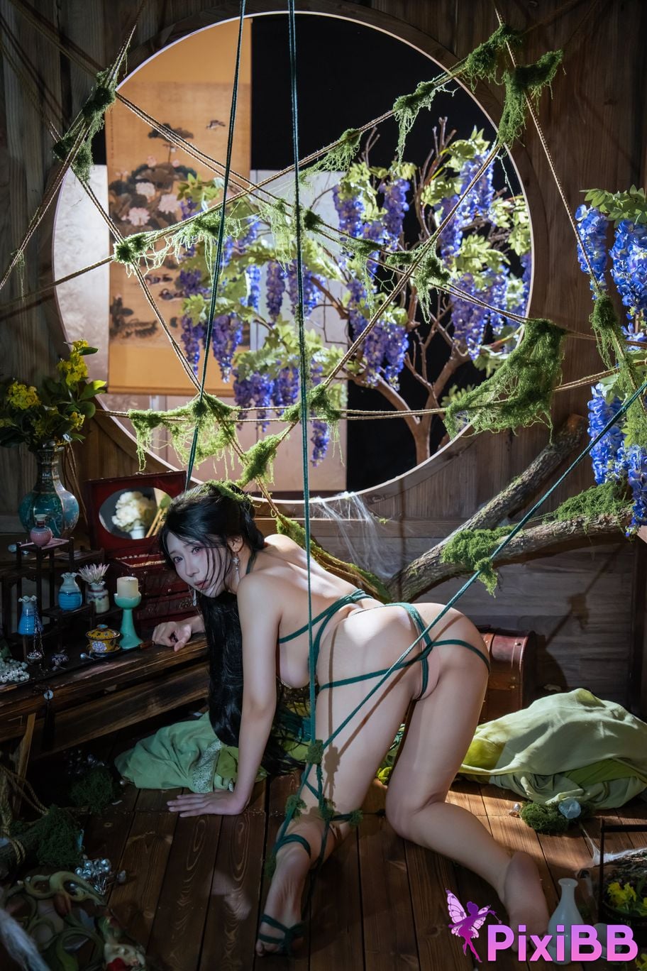 Cosplayer Yunxixi Yunx1x1 Milk peach moss bound PixiBB.COM 082