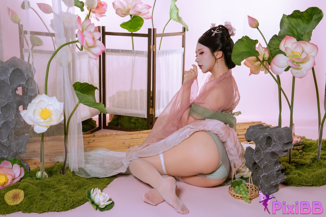 Cosplay Yunxixi Yunx1x1 Milk Peach Cailian PixiBB.COM 014