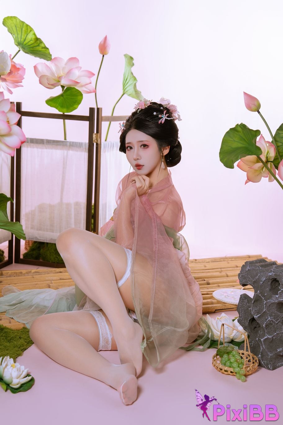 Cosplay Yunxixi Yunx1x1 Milk Peach Cailian PixiBB.COM 015