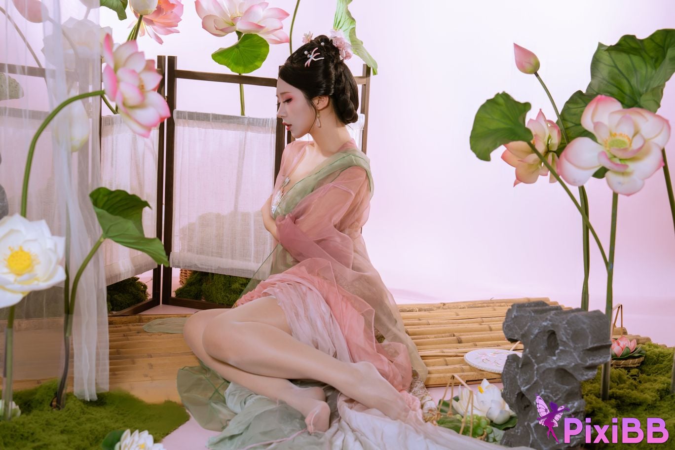 Cosplay Yunxixi Yunx1x1 Milk Peach Cailian PixiBB.COM 018