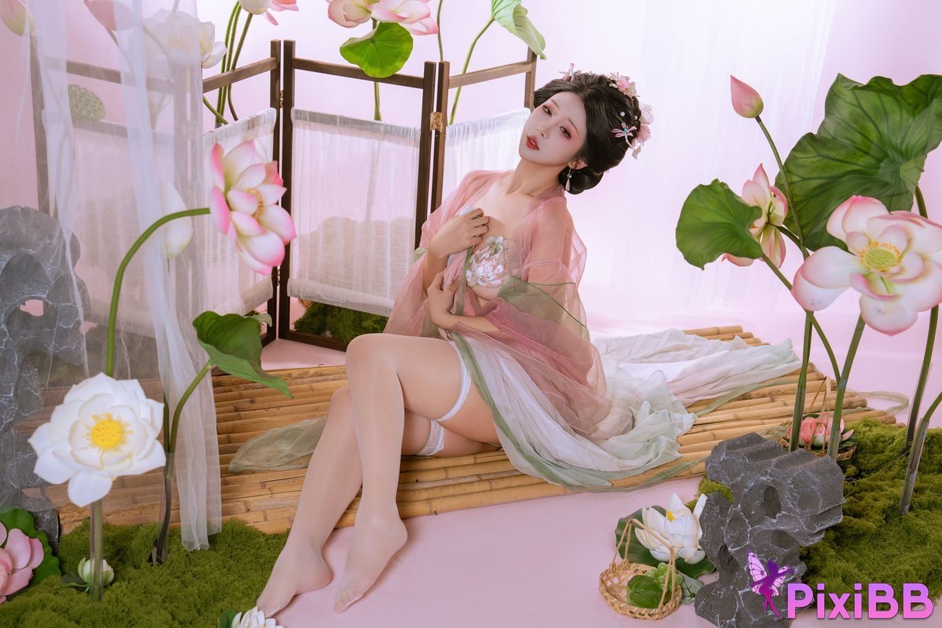 Cosplay Yunxixi Yunx1x1 Milk Peach Cailian PixiBB.COM 019