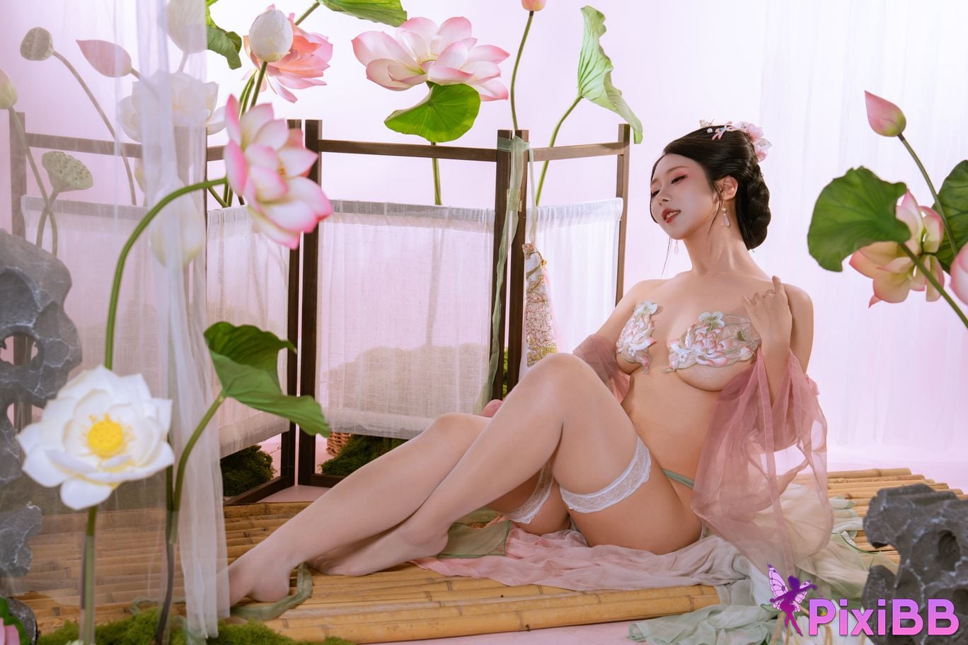 Cosplay Yunxixi Yunx1x1 Milk Peach Cailian PixiBB.COM 029