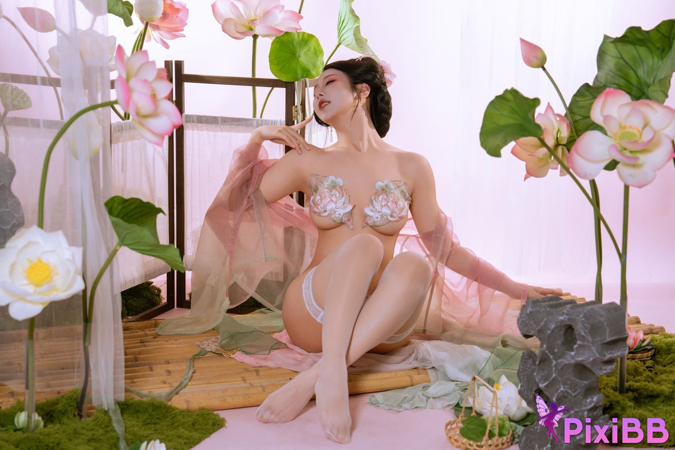 Cosplay Yunxixi Yunx1x1 Milk Peach Cailian PixiBB.COM 033