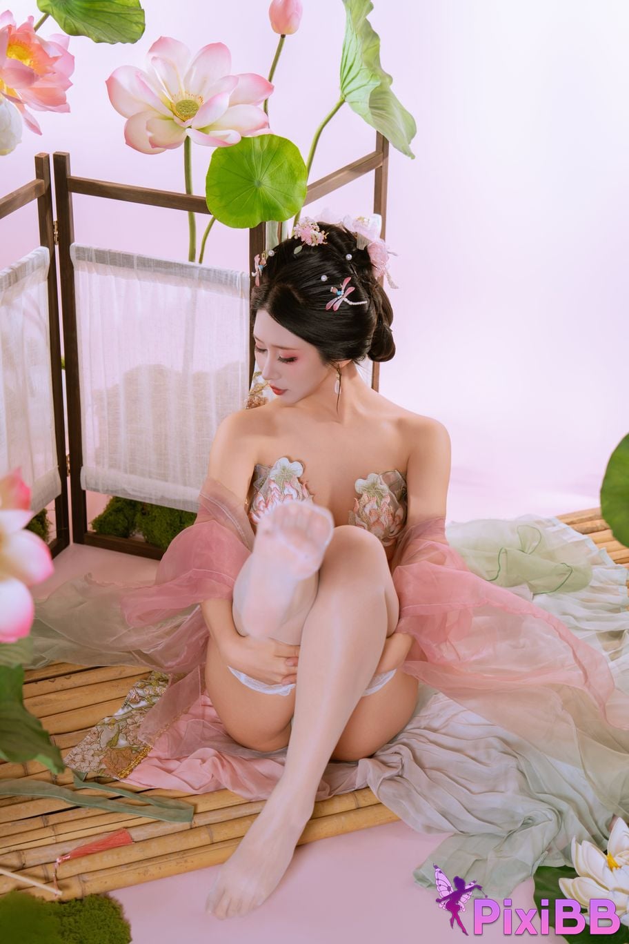 Cosplay Yunxixi Yunx1x1 Milk Peach Cailian PixiBB.COM 058