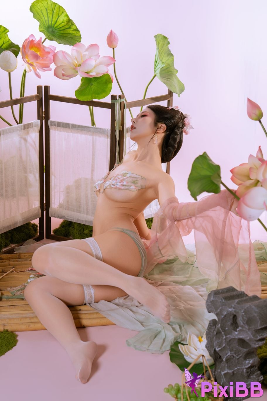 Cosplay Yunxixi Yunx1x1 Milk Peach Cailian PixiBB.COM 088