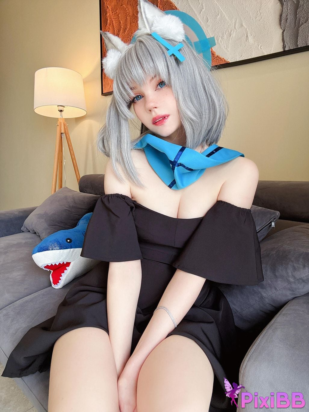 Caticornplay Sunaookami Shiroko PixiBB.COM 24