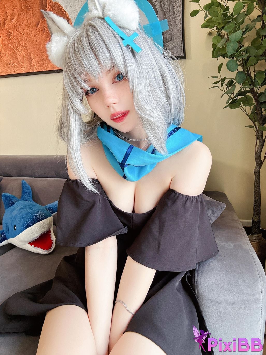 Caticornplay Sunaookami Shiroko PixiBB.COM 25