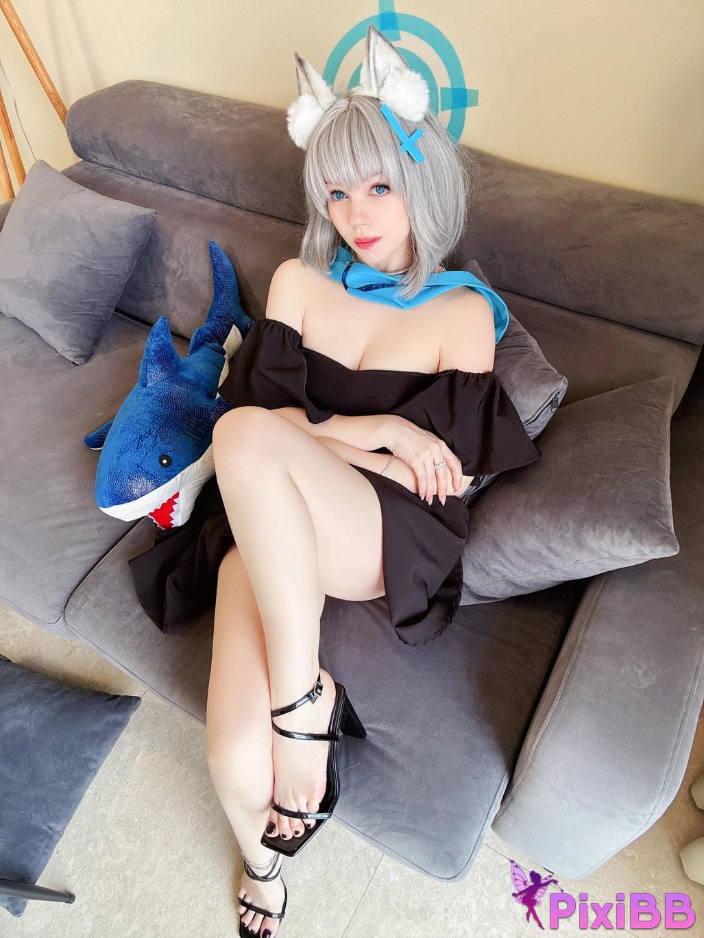 Caticornplay Sunaookami Shiroko PixiBB.COM