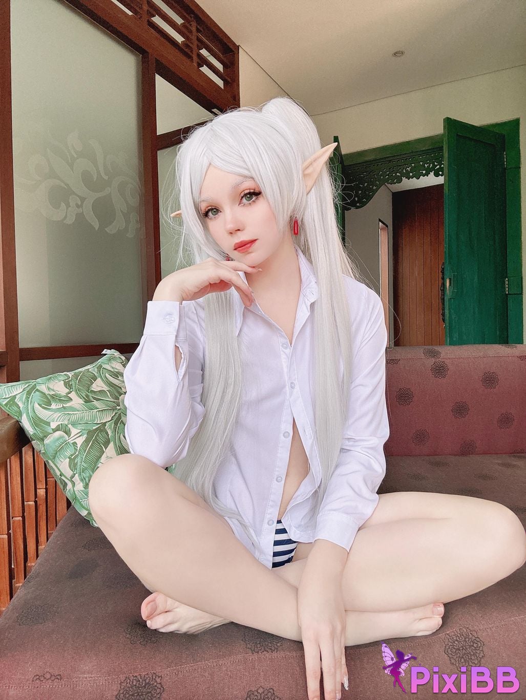 Caticornplay Frieren White Shirt PixiBB.COM 23