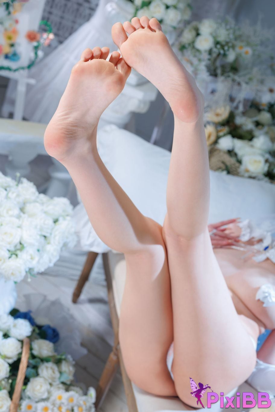 Cosplayer honey cat fur azur lane Cheshire bride PixiBB.COM 069