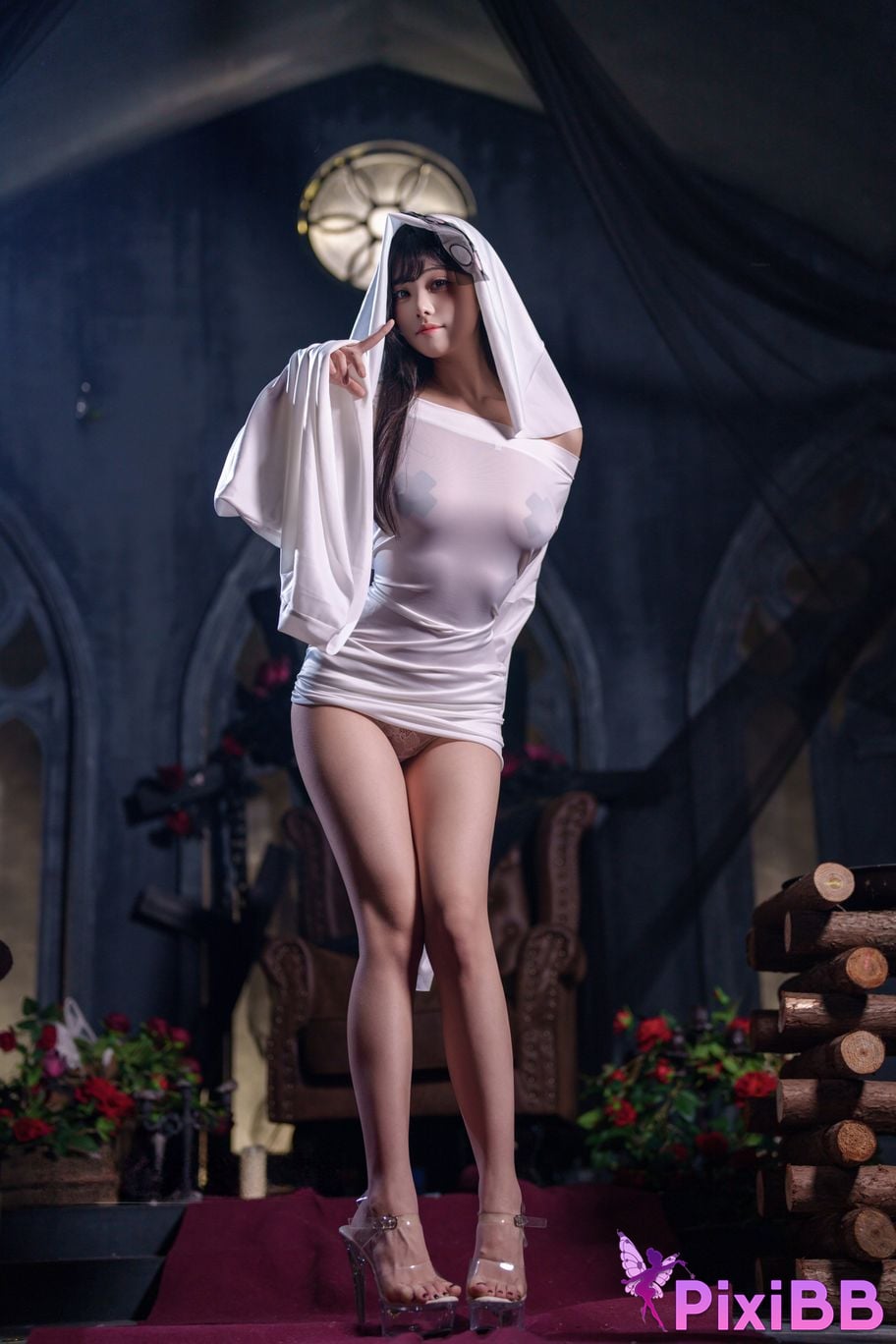 Cosplayer honey cat fur ghost girl PixiBB.COM 020