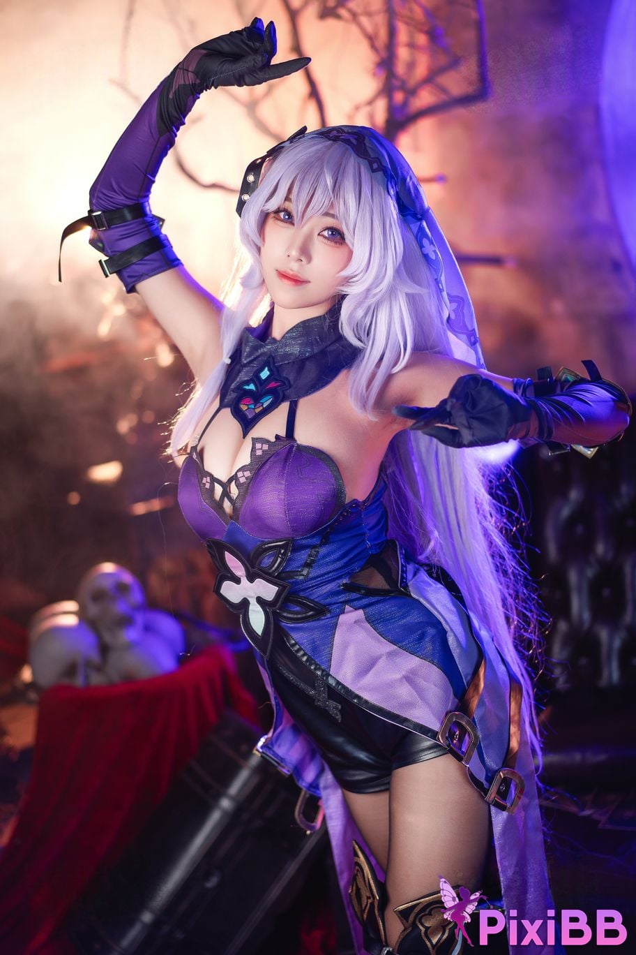 Cosplay Honey Cat Fur Black Swan PixiBB.COM 004