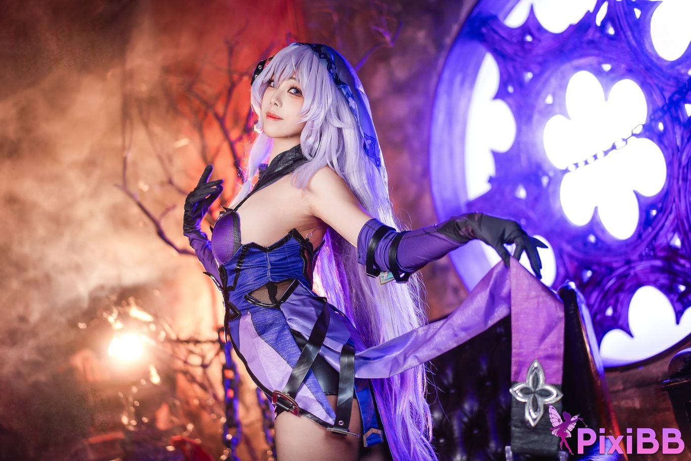 Cosplay Honey Cat Fur Black Swan PixiBB.COM 009