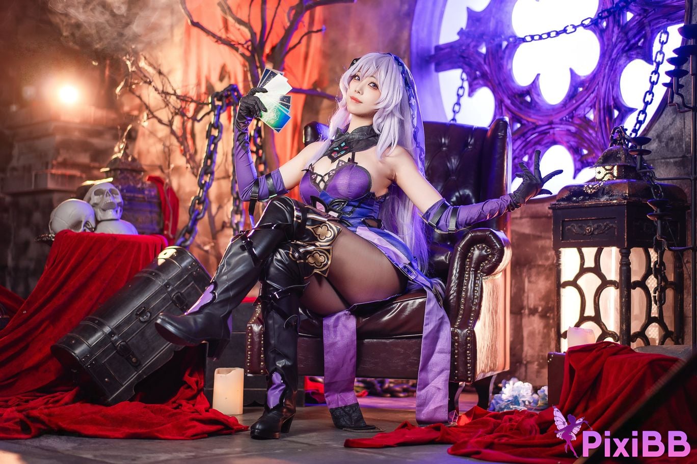 Cosplay Honey Cat Fur Black Swan PixiBB.COM 012