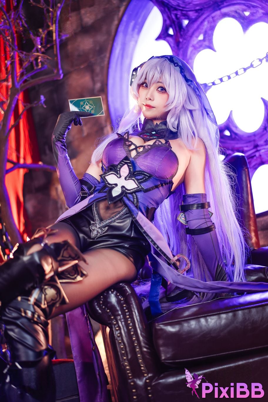 Cosplay Honey Cat Fur Black Swan PixiBB.COM 014