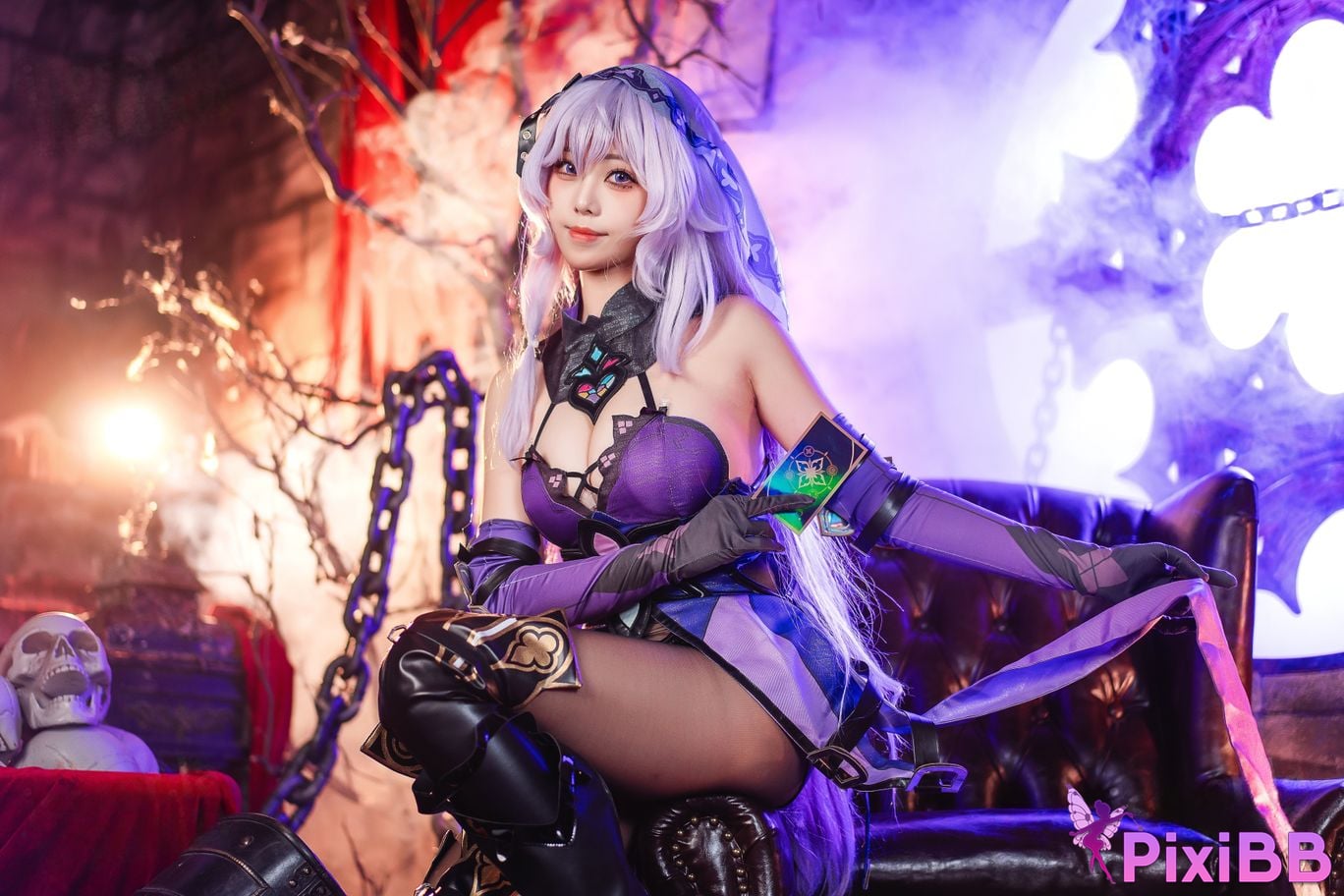 Cosplay Honey Cat Fur Black Swan PixiBB.COM 017