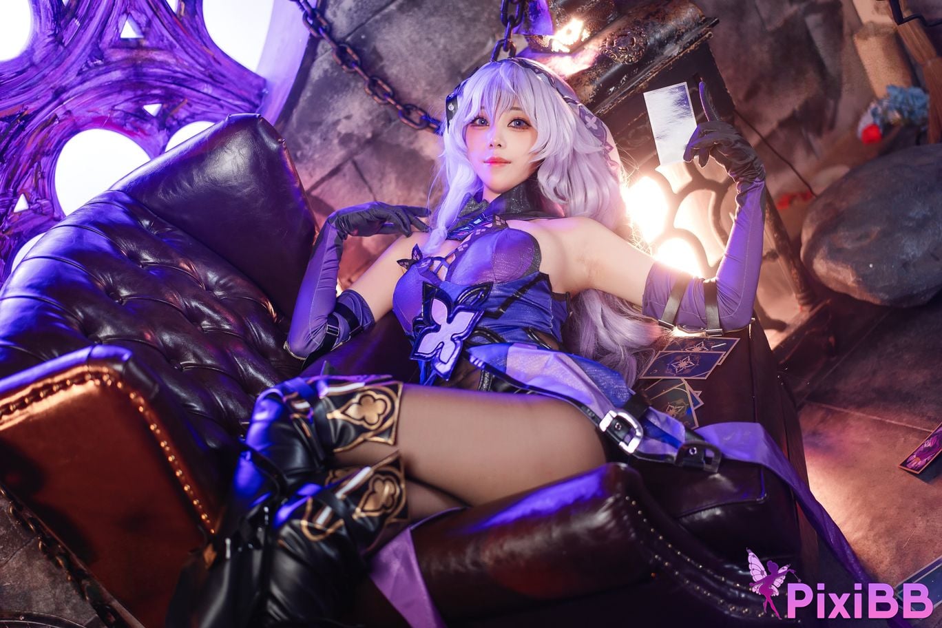 Cosplay Honey Cat Fur Black Swan PixiBB.COM 018