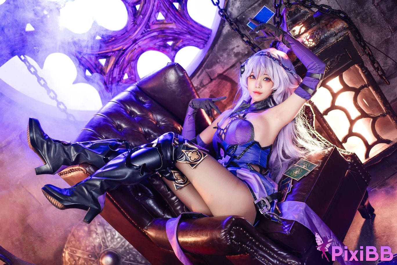 Cosplay Honey Cat Fur Black Swan PixiBB.COM 019