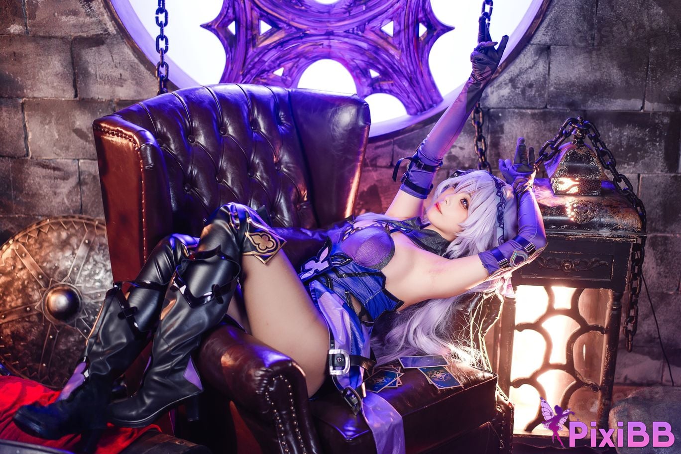 Cosplay Honey Cat Fur Black Swan PixiBB.COM 020