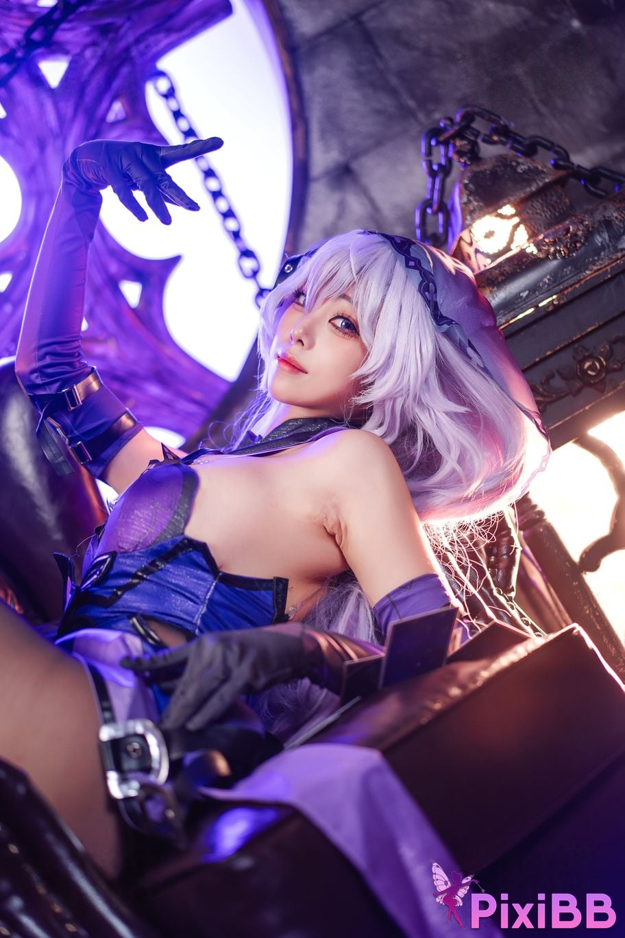 Cosplay Honey Cat Fur Black Swan PixiBB.COM 022