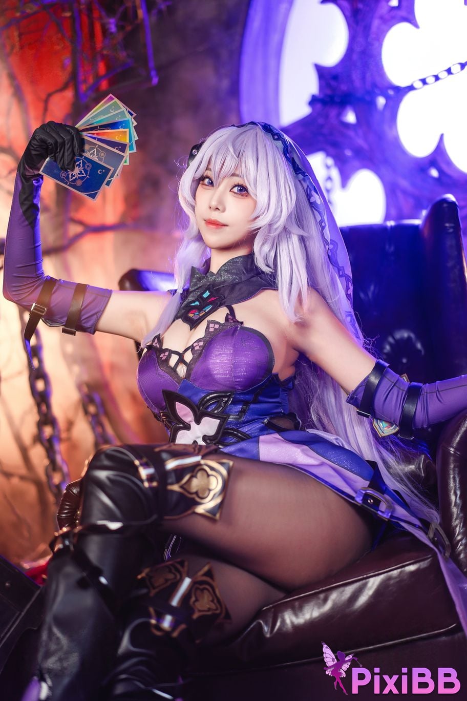 Cosplay Honey Cat Fur Black Swan PixiBB.COM 023