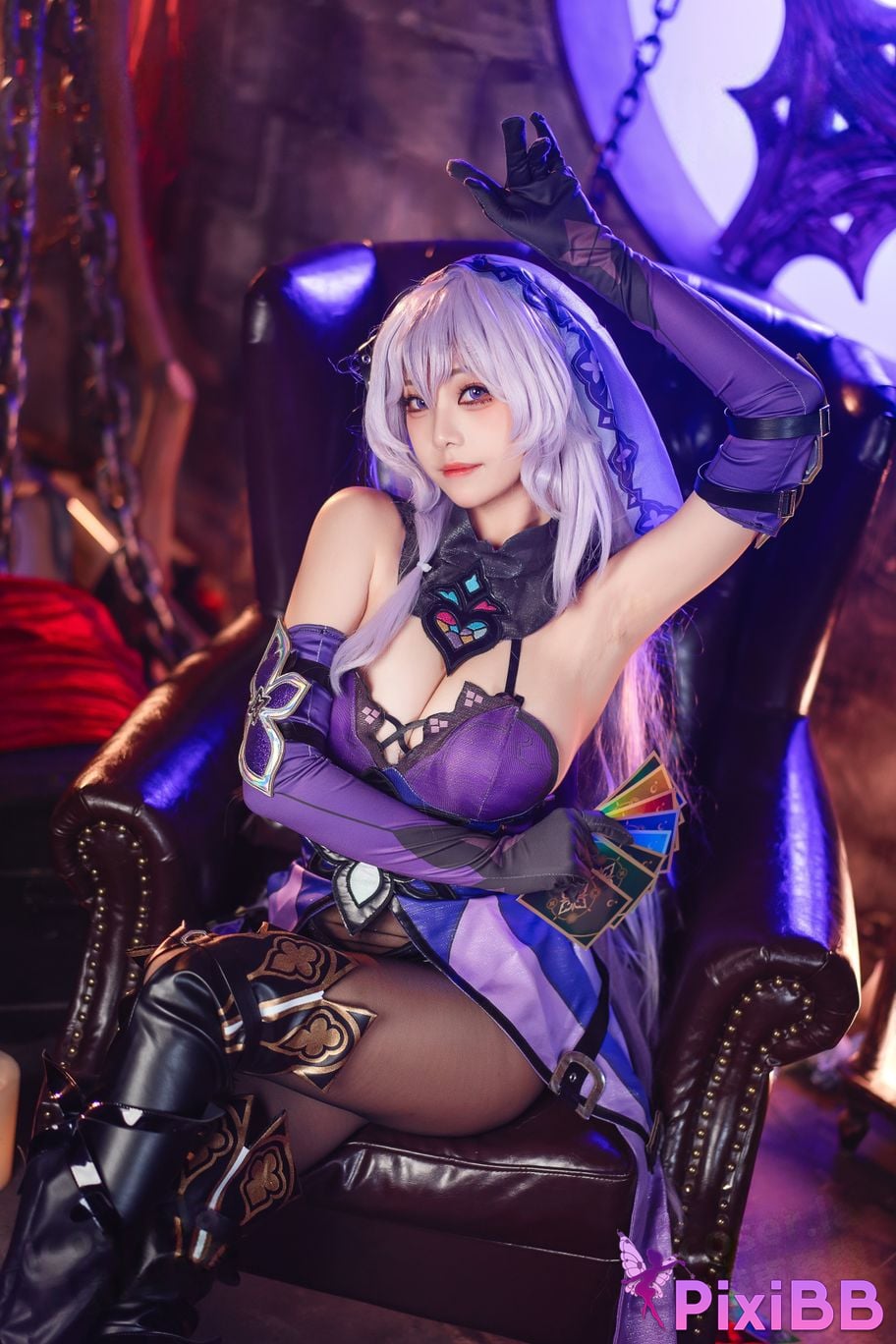 Cosplay Honey Cat Fur Black Swan PixiBB.COM 034