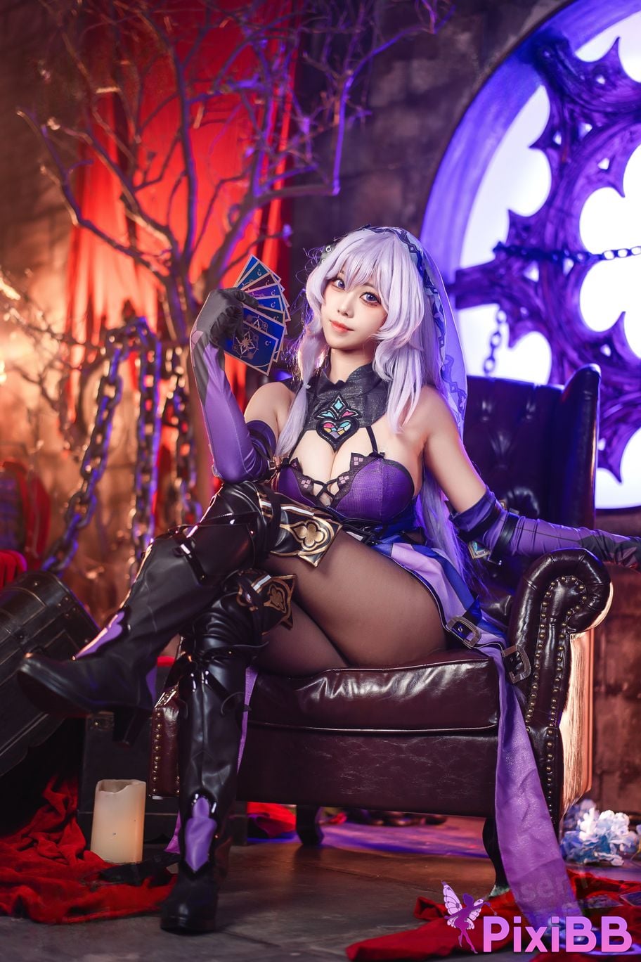 Cosplay Honey Cat Fur Black Swan PixiBB.COM 045