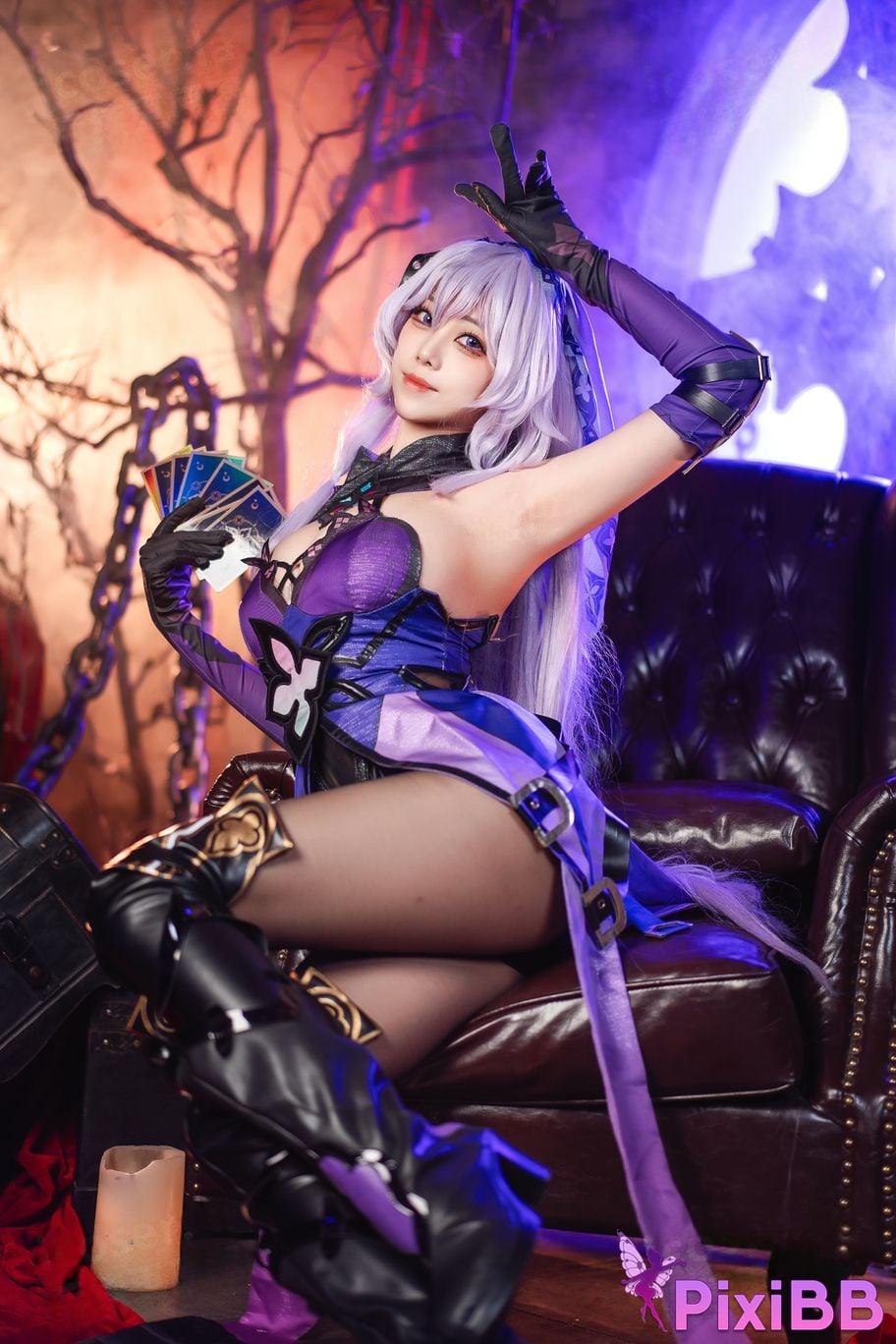 Cosplay Honey Cat Fur Black Swan PixiBB.COM 073