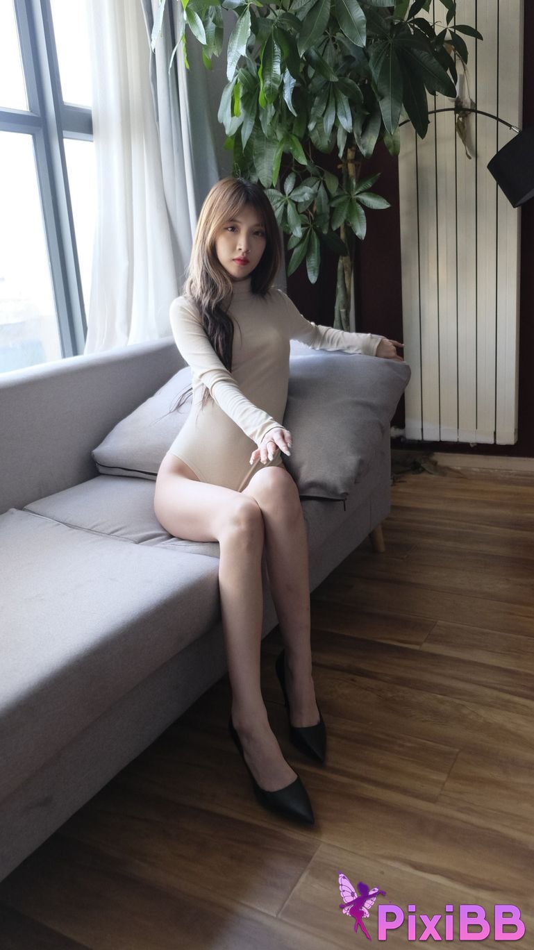 Private Photoshoot Bai Xue Jia Fei Cool black stockings goddess Full scale private photography of the human body PixiBB.COM 034