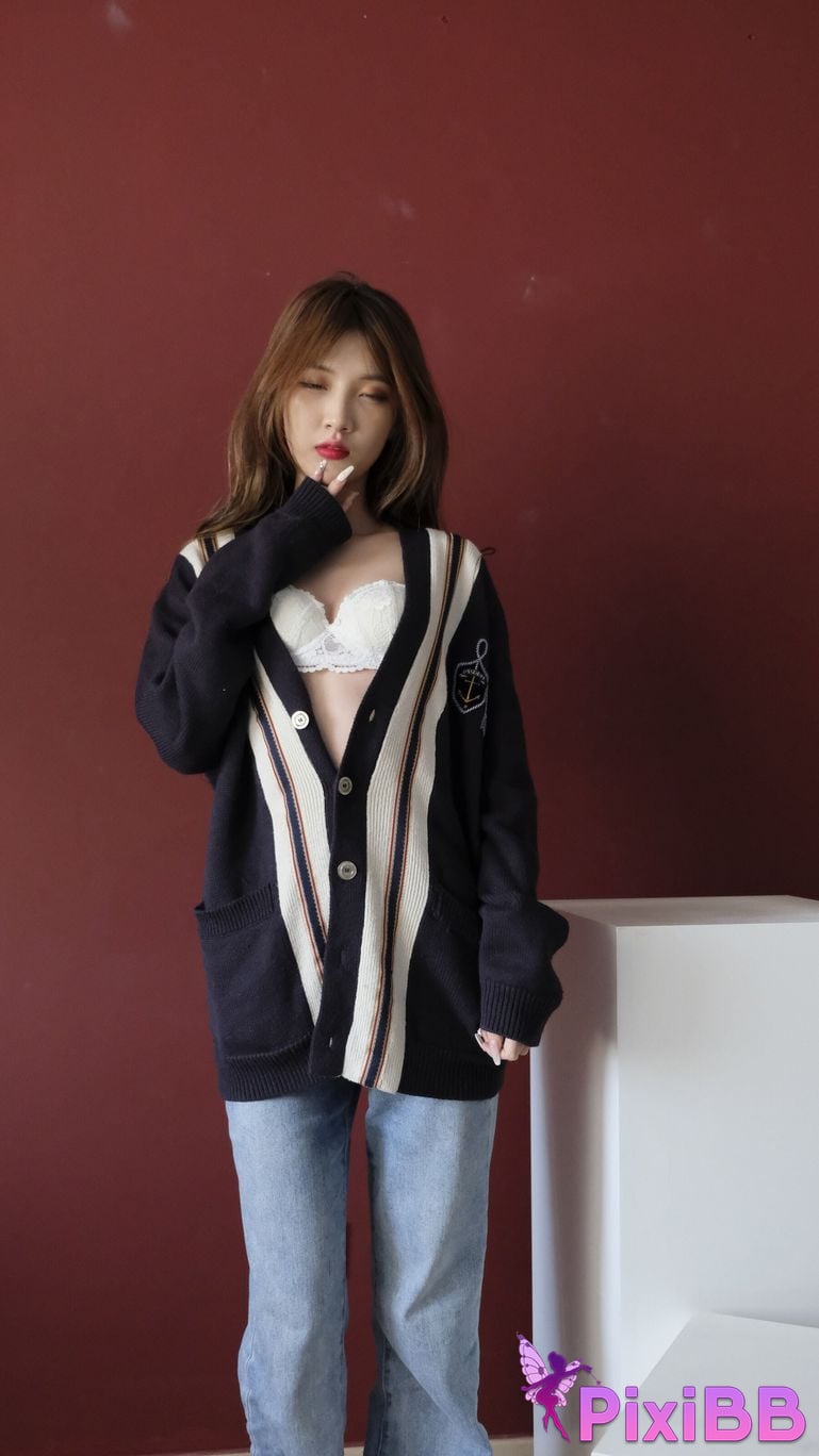 Private Photoshoot Bai Xue Jia Fei Cool black stockings goddess Full scale private photography of the human body PixiBB.COM 079