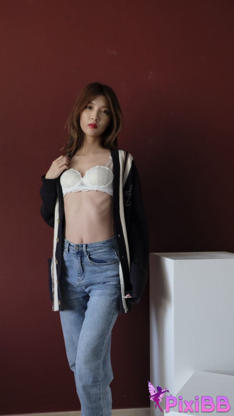 Private Photoshoot Bai Xue Jia Fei Cool black stockings goddess Full scale private photography of the human body PixiBB.COM 301