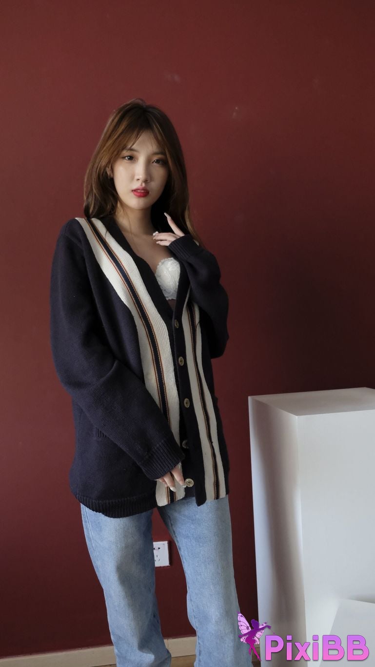 Private Photoshoot Bai Xue Jia Fei Cool black stockings goddess Full scale private photography of the human body PixiBB.COM 445