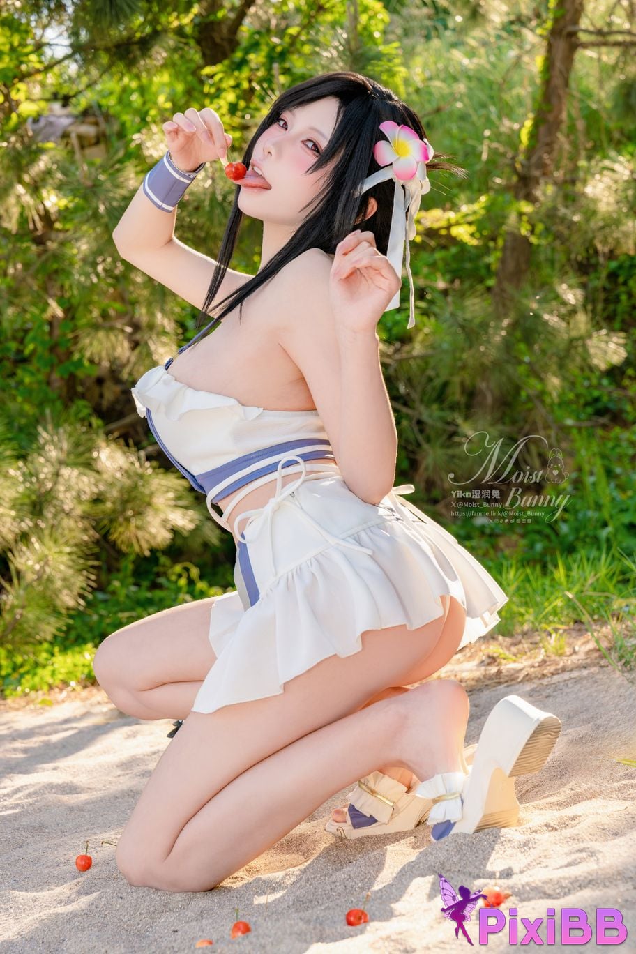 Cosplayer Sticky Dumpling Rabbit 2025 Swimwear limited edition seaside holiday Tifa PixiBB.COM 013
