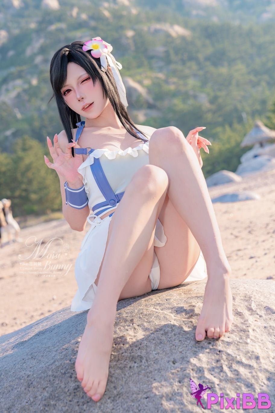 Cosplayer Sticky Dumpling Rabbit 2025 Swimwear limited edition seaside holiday Tifa PixiBB.COM 019