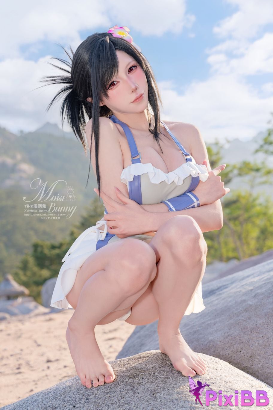 Cosplayer Sticky Dumpling Rabbit 2025 Swimwear limited edition seaside holiday Tifa PixiBB.COM 025