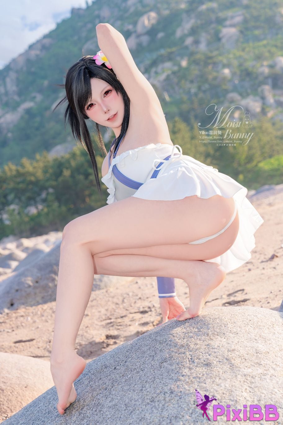 Cosplayer Sticky Dumpling Rabbit 2025 Swimwear limited edition seaside holiday Tifa PixiBB.COM 028